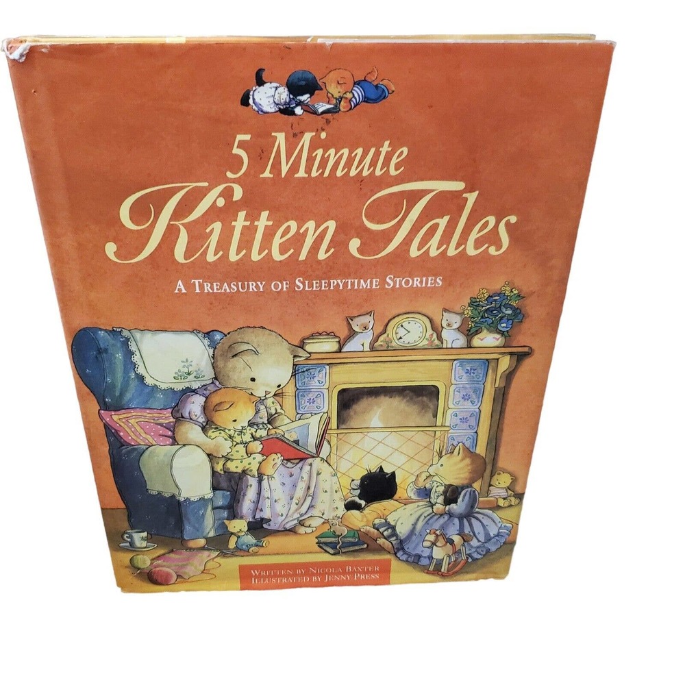Vintage 5 Minute Kitten Tales by Nicola Baxter Hardcover Printed In Italy